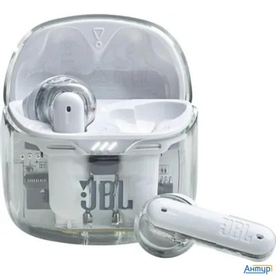 Наушники Jbl Tune Flex Ghost, Bluetooth, вкладыши, белый [jbltflexgwht]