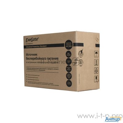 Источник бесперебойного питания Exegate Specialpro Unb-600.led.avr.euro <600va/360w, Led, Avr, 2 евр