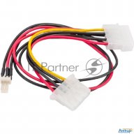 Кабель питания Cablexpert Cc-psu-5, для вентилятора 12v, Molex -> Molex + 2pin, 15см