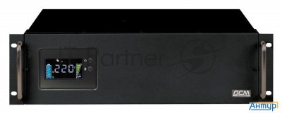 Источник бесперебойного питания Powercom King Pro Rm Kin-3000ap Lcd 1800Вт 3000ВА черный