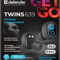 Гарнитура Defender Twins 639 Black 63639