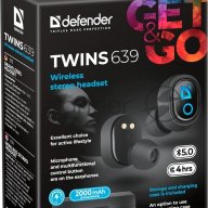 Гарнитура Defender Twins 639 Black 63639