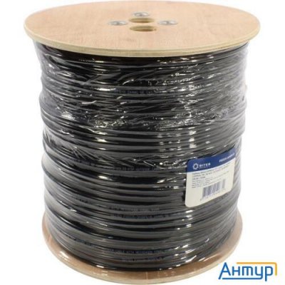 5bites Fs5525-305bpe-m Ftp/solid/5e/24awg/copper/pe/black/outdoor/msgr/drum/305m