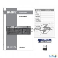 Беспроводная клавиатура Sven Kb-e5500w (2,4 Ghz, 115кл.)