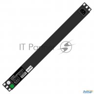 Блок розеток горизонтальный Exegate Serverpro Pdu-19h702 Al-7s-c14-sw-o, 19", 1u, Алюминий, 7 Schuko