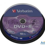 Диск Dvd+r Verbatim 4.7gb 16x Cake Box (10шт) (43498)