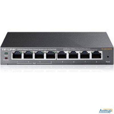 Tp-link Tl-sg108pe Easy Smart гигабитный 8-портовый коммутатор с 4 портами Poe+
