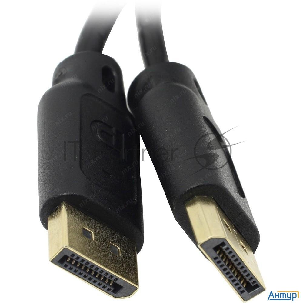 Кабель  Exegate Ex284911rus Displayport (20m-20m) 1.0м Exegate <ex-cc-dp-1.0> V1.2, позол. контакты