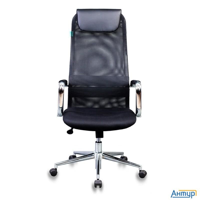 Кресло руководителя Бюрократ Kb-9n/black черный Tw-01 Tw-11 сетка крестовина хром 1140271]