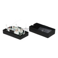 Соединительный бокс для витой пары Utp Cat. 5e, 6 T568a/b, Idc: Krone, черный Vcom <nm211>