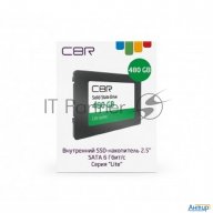 Ssd-накопитель Cbr Ssd-480gb-2.5-lt22, серия "lite", 480 Gb, 2.5", Sata Iii 6 Gbit/s, Sm2259xt, 3d T