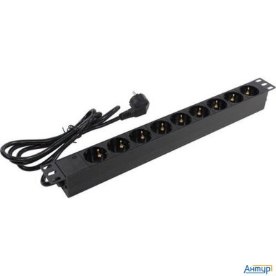 Exegate Ex280848rus Блок розеток Exegate Serverpro Pdu-19h902 Al-9s-eu1.8, 19",1u,алюм, 9schuko, евр