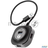 Vcom Кабель-концентратор Usb3.0----4 Usb3.0 +microusb 0.3m Vcom (dh307)