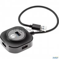 Vcom Кабель-концентратор Usb3.0----4 Usb3.0 +microusb 0.3m Vcom (dh307)