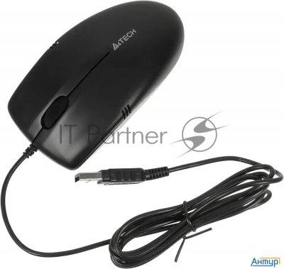 Мышь A4tech Op-530nu (черный) Usb,3+1 кл.-кн.,провод.мышь