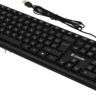 Клавиатура проводная Defender Daily Hb-162 Ru Black (usb, 104+fn кл.) (45162)