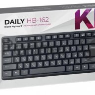 Клавиатура проводная Defender Daily Hb-162 Ru Black (usb, 104+fn кл.) (45162)