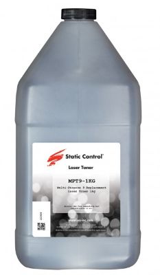 Тонер Static Control Mpt9 1kg черный флакон 1000гр. для принтера Hp Lj Pro Pm401/ P2055/p3005/p3015