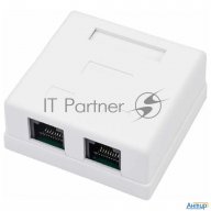 Розетка компьютерная 2-м ОП Rj45 Cat.5e бел. Rexant 03-0151