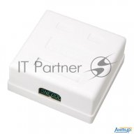 Розетка компьютерная 2-м ОП Rj45 Cat.5e бел. Rexant 03-0151