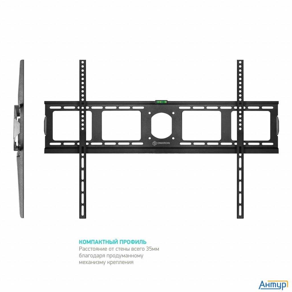 Onkron Uf4 чёрный {40"-80" Максимальная нагрузка: 75 кг Vesa: 75x75, 100x100, 100x200, 200x100, 200x