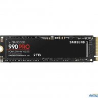 Твердотельный диск 2tb Samsung 990 Pro, M.2, Pci-e 4.0 X4, Tlc 3d Nand [r/w - 7450/6900 Mb/s] /eu
