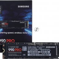 Твердотельный диск 2tb Samsung 990 Pro, M.2, Pci-e 4.0 X4, Tlc 3d Nand [r/w - 7450/6900 Mb/s] /eu