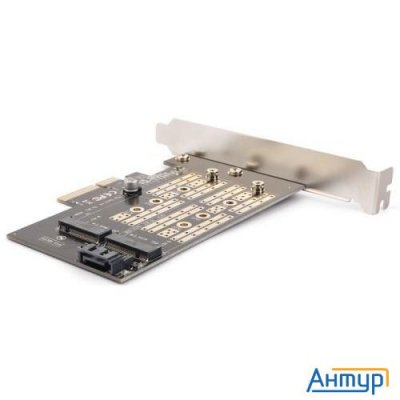 Переходник-конвертер Agestar As-mc02 для M.2 Sata Ssd+m.2 Nvme в Pcie 3.0