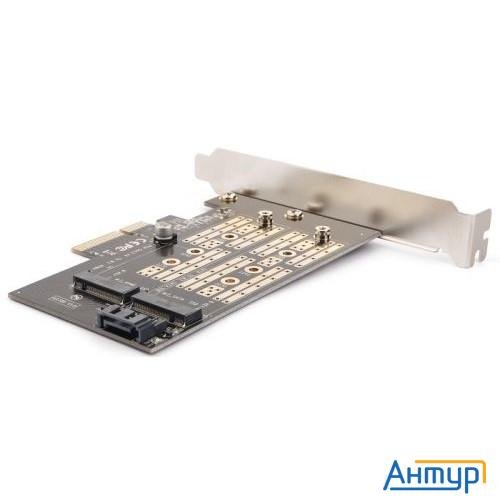 Переходник-конвертер Agestar As-mc02 для M.2 Sata Ssd+m.2 Nvme в Pcie 3.0