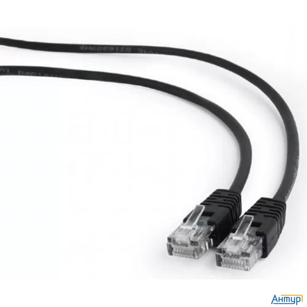 Патч-корд Utp Cablexpert Pp12-5m/bk кат.5e, 5м, литой, многожильный (чёрный)