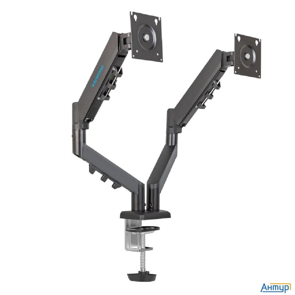 Kromax Office-14 черный 15"-32" макс.10кг настольный поворот и наклон