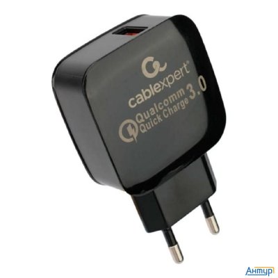 Cablexpert Зарядное устройство Mp3a-pc-41 18Вт, 3А, Qc3.0, 1xusb, ,белый, пакет Cablexpert Зарядное устройство Mp3a-pc-41 18Вт, 3А, Qc3.0, 1xusb, ,белый, пакет