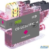 Картридж струйный Cactus Cs-lc3619xlm пурпурный (18.4мл) для Brother Mfc-j2330dw/j2730dw/j3530dw/j39