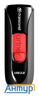 Флеш Диск Transcend 16gb Jetflash 590 Ts16gjf590k Usb2.0 черный
