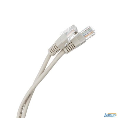 Neomax (nm13011-010) Шнур коммут. Utp  1 м, Cat.5е, 24awg, серый, Lszh,  многожильный