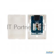 Розетка компьютерная внешняя, 1-порт Rj-45 (8p8c), Utp неэкранированная, категория 6, Rexant