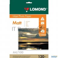 Фотобумага Lomond Односторонняя Матовая  A4/120/100л.