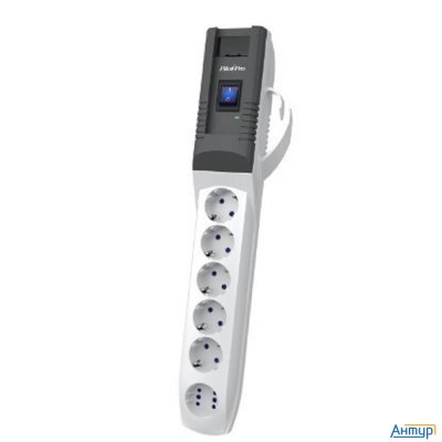 Zis Сетевой фильтр Pilot - Pro Usb {5 с заземлением +1 в формате Gp, Usb 3a, с разъёмами Type A, C}
