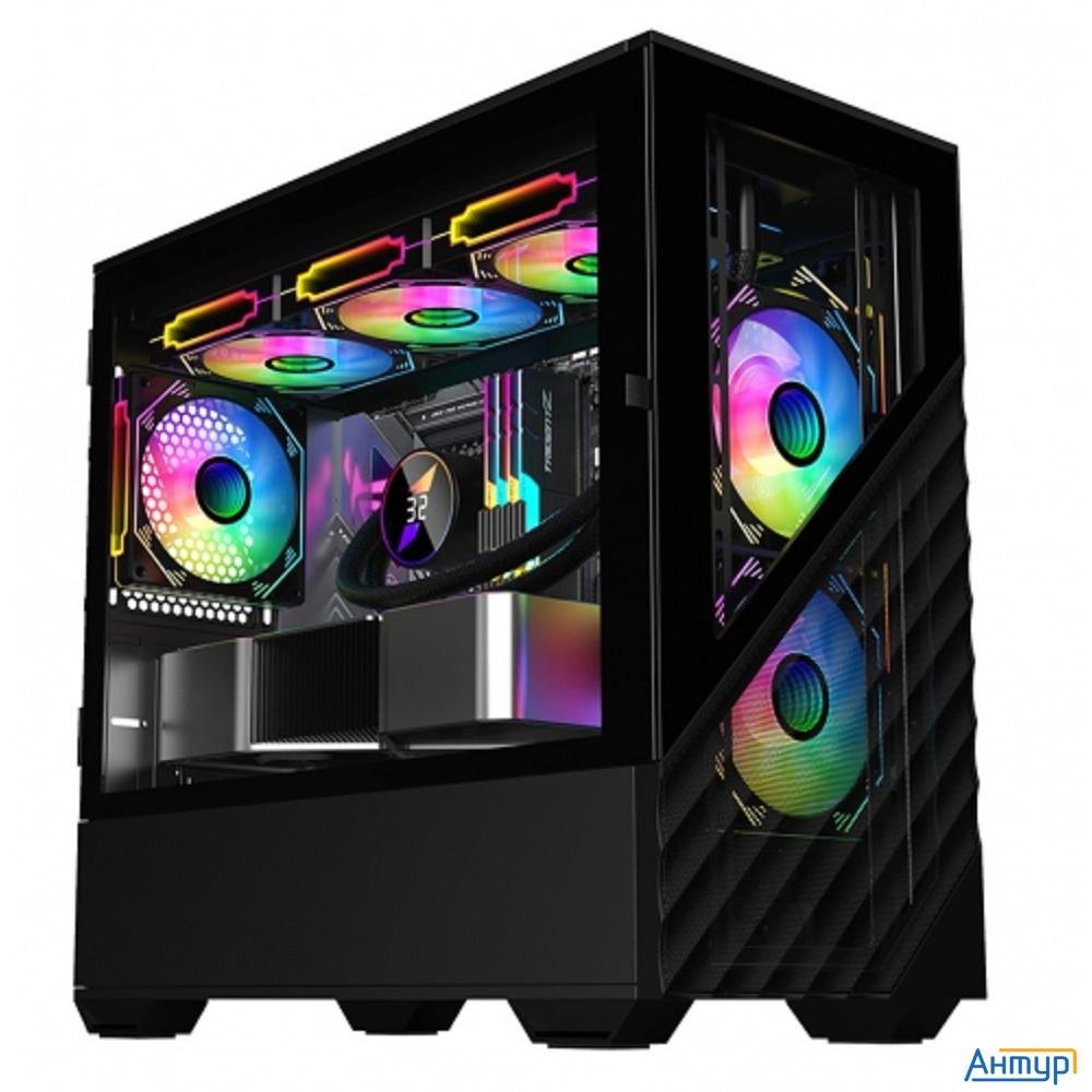 1stplayer Dk D7 Black / Matx / 3x120mm Led Fans / D7-bk-3f1