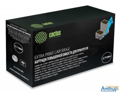 Тонер-картридж Cactus Cs-c719h-mps черный (8000 стр.) для Canon Mf5840dni-sensys/mf5880dni; Lbp6300i