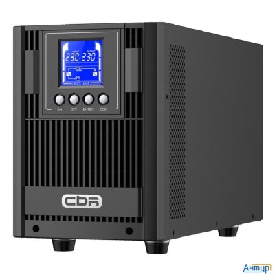 ИБП Cbr [esn-2kt-4f-lchersc] Online 2000va/2000w Tower 4 X Schuko, Lcd, Hid-usb, Rs232, Epo, Snmp Sl