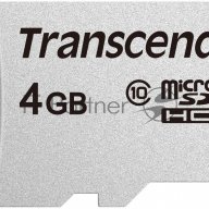 Флеш карта Microsd 4gb Transcend Microsdhc Class 10, (без адаптера), Tlc
