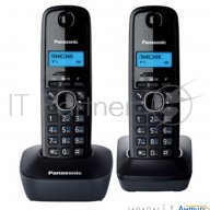 Kx-tg1612ruh (серый)  (Доп трубка в комплекте,АОН, Caller Id,12 мелодий звонка,поиск трубки)