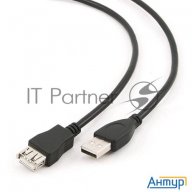 Кабель Gembird Pro Ccp-usb2-amaf-6 Usb 2.0 кабель удлинительный 1.8м Am/af  позол. контакты, пакет