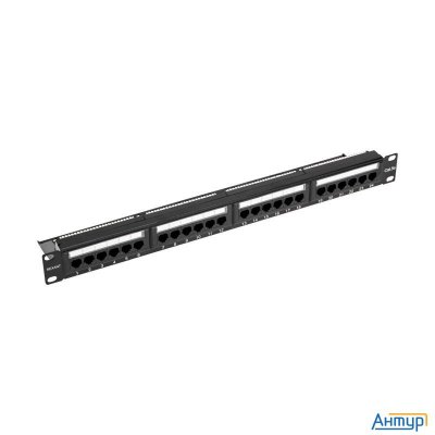 Rexant (02-0031) Панель коммутационная с кабельным органайзером 19", 1u, 24 порта, Utp, Rj-45, Cat 5
