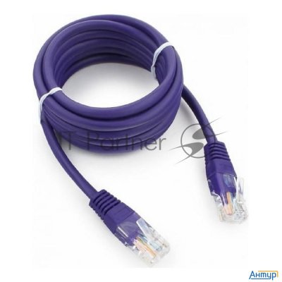 Патч-корд Utp Cablexpert кат.5e, 2м, литой, многожильный (фиолетовый)