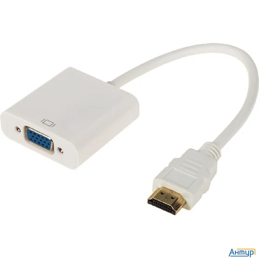 Rexant (17-6934) Переходник штекер Hdmi - гнездо Vga, провод + шнур стерео 3,5мм с питанием