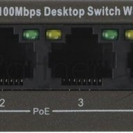 Коммутатор Tenda Tef1105p-4-38w 5port 10/100m