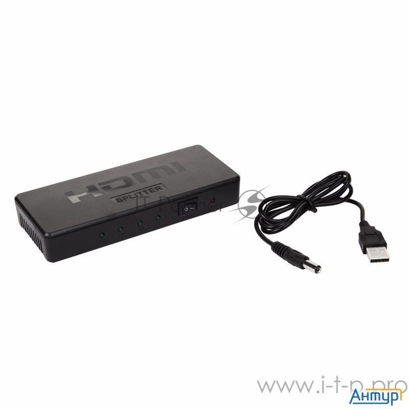 Делитель гнездо Hdmi на 4 гнезда Hdmi,  пластик  Rexant