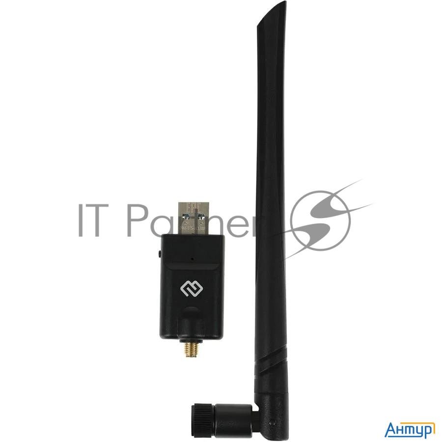 Сетевой адаптер Wifi + Bluetooth Digma Dwa-bt5-ac1300e Ac1300 Usb 3.0 (ант.внеш.съем) 1ант. (упак.:1